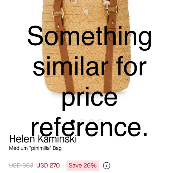 Helen Kaminski Leather and Woven Straw Bucket Bag - Picture 7 of 14